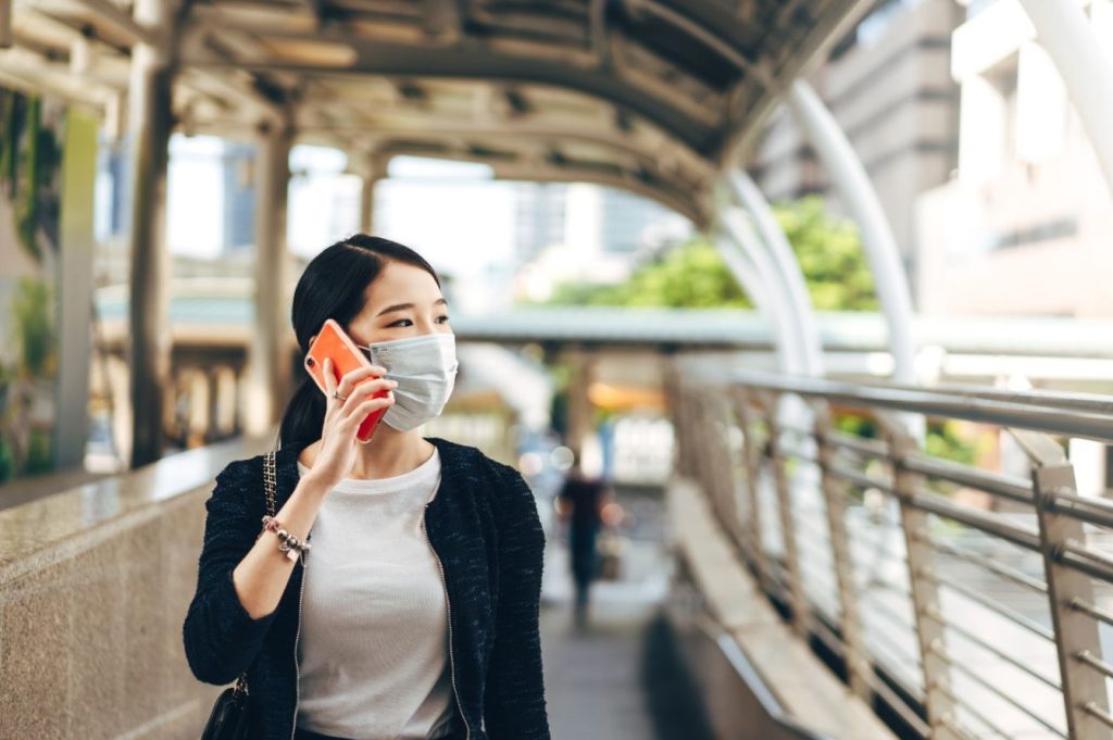 woman on the phone